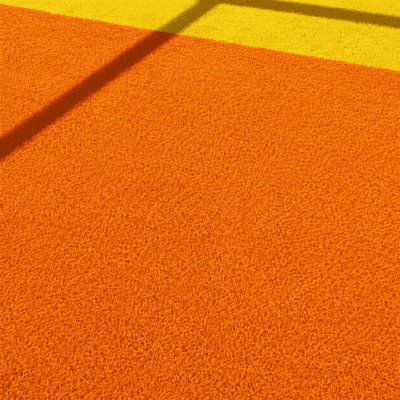 cesped artificial naranja