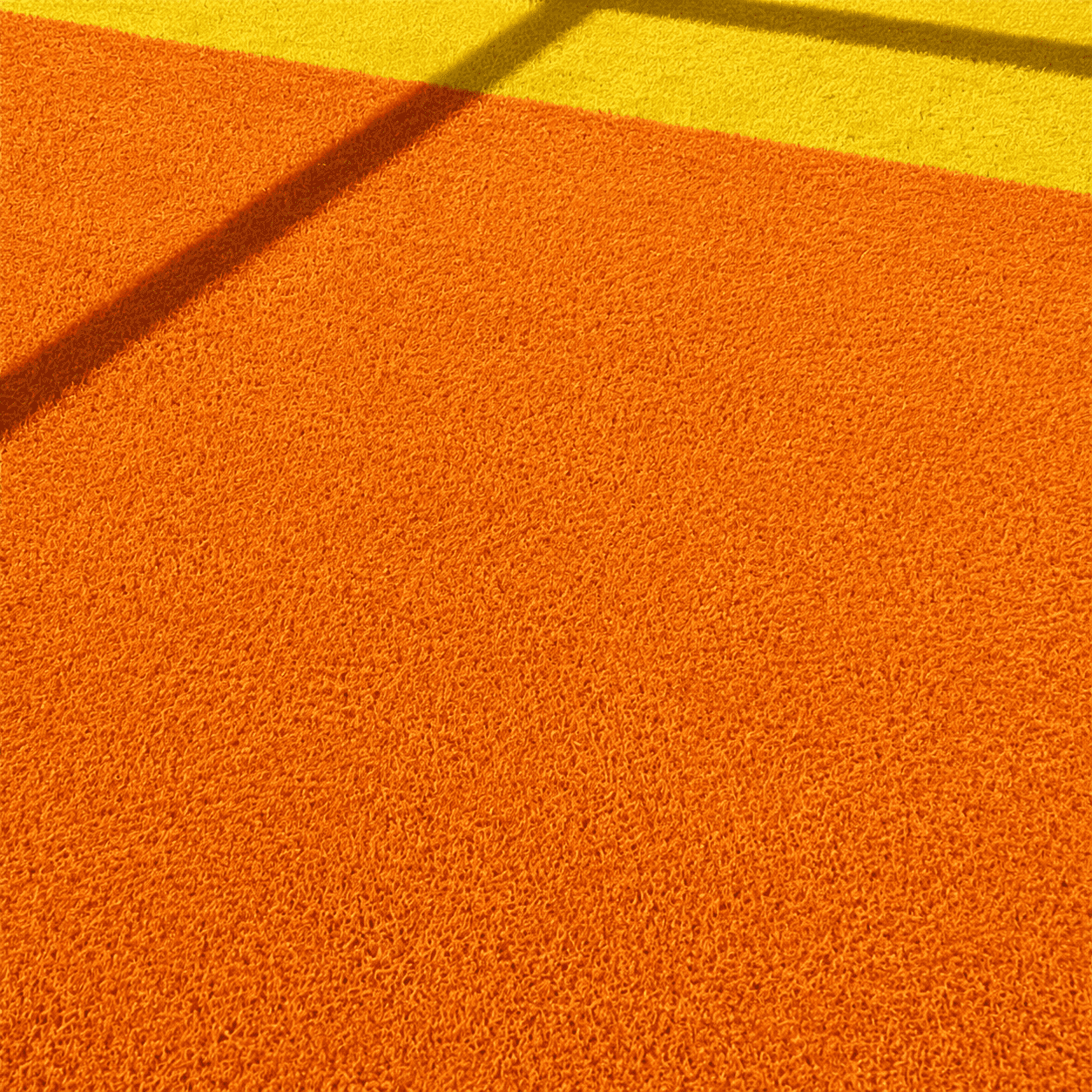 Cesped artificial naranja