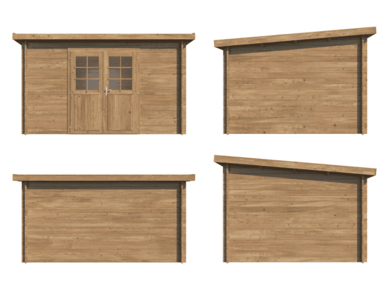 Caseta De Madera Alice L 3,38X2,76M L 9M² L 28Mm - Kora Habitat Caseta de madera