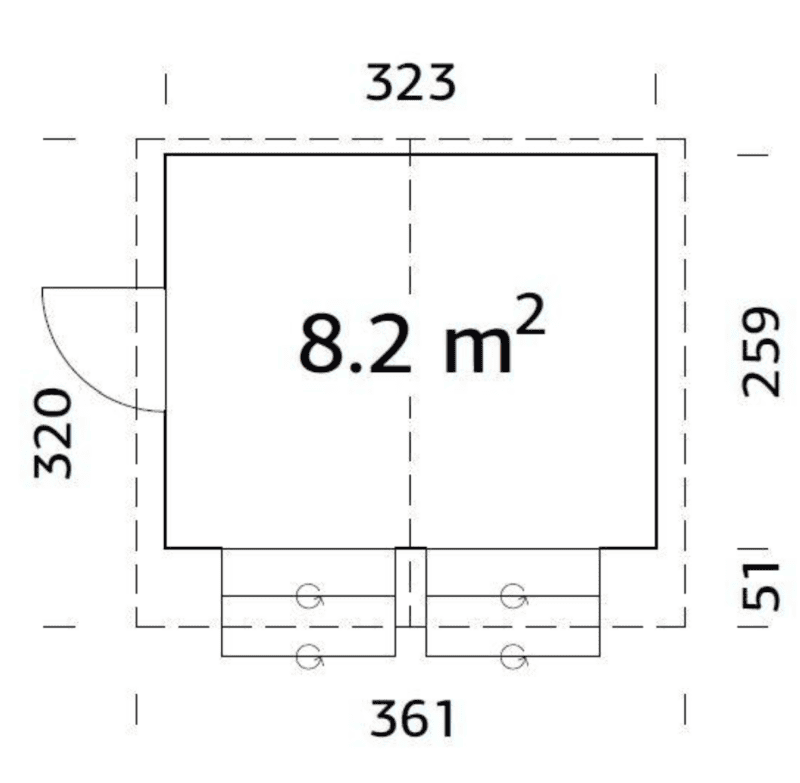Quiosco de madera