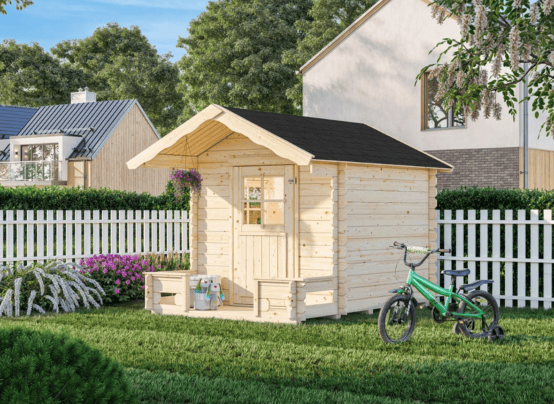 Casita de madera infantil