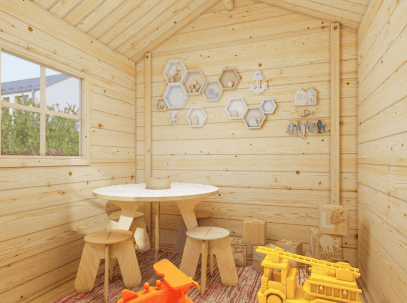 Casita de madera infantil