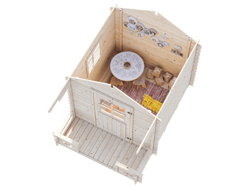 Casita de madera infantil