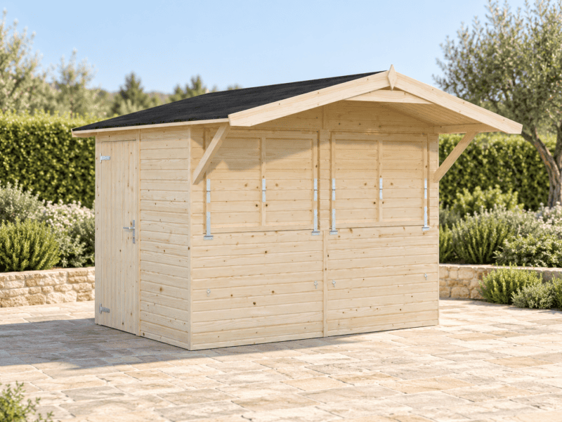 Quiosco de madera