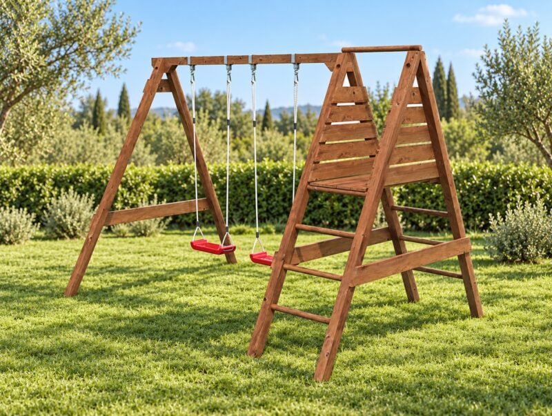 Parque infantil de madera parque infantil de madera jonas l 3x2,2m l 6,6m²