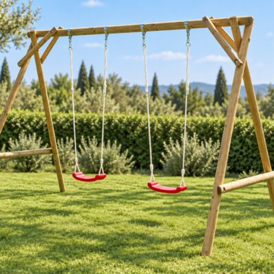 Columpio de madera Mathias l 3,1×1,94m l 6m²