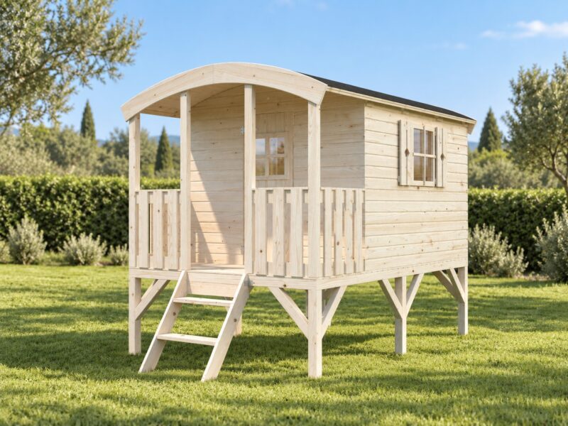 Casita infantil de madera casita infantil de madera huck l 1,8x2m l 3,3m² l 16mm
