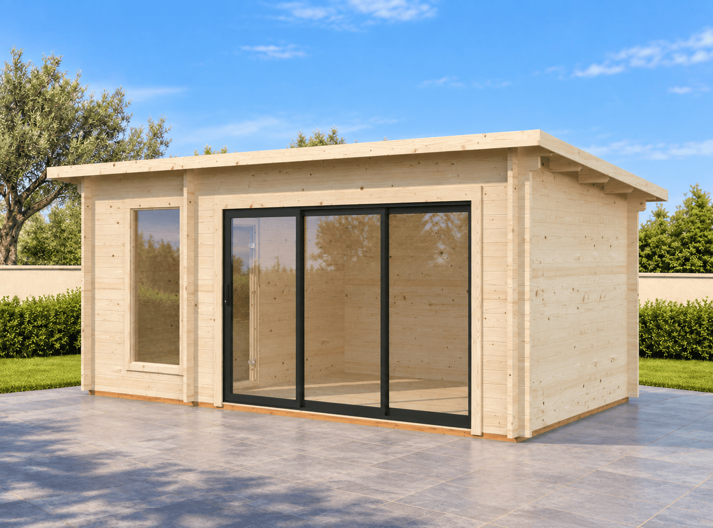 Sauna sanna slide de 12,8 m² para exterior