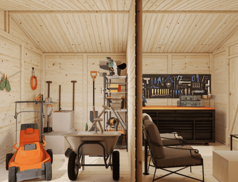 Cobertizo de madera