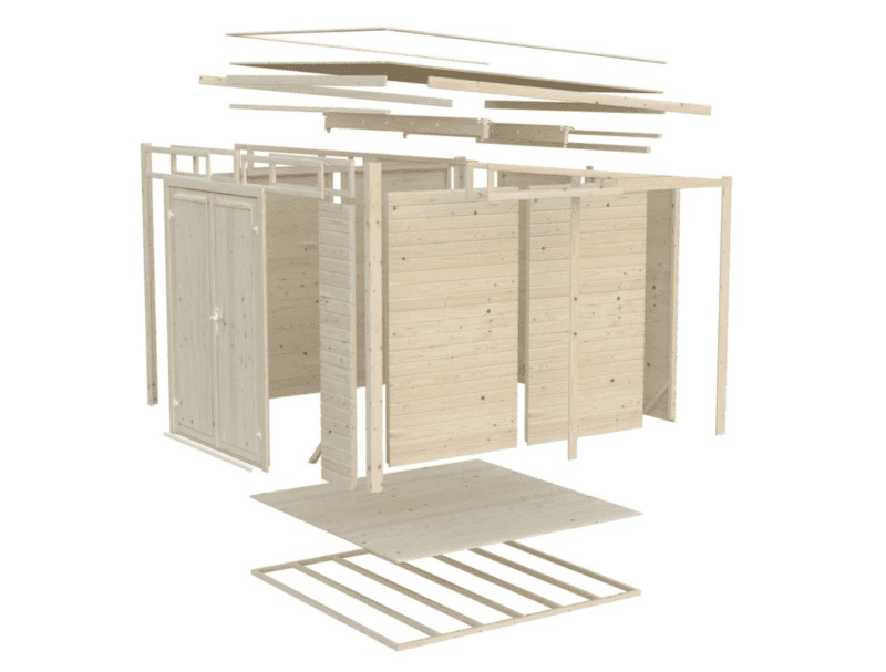 Cobertizo de madera