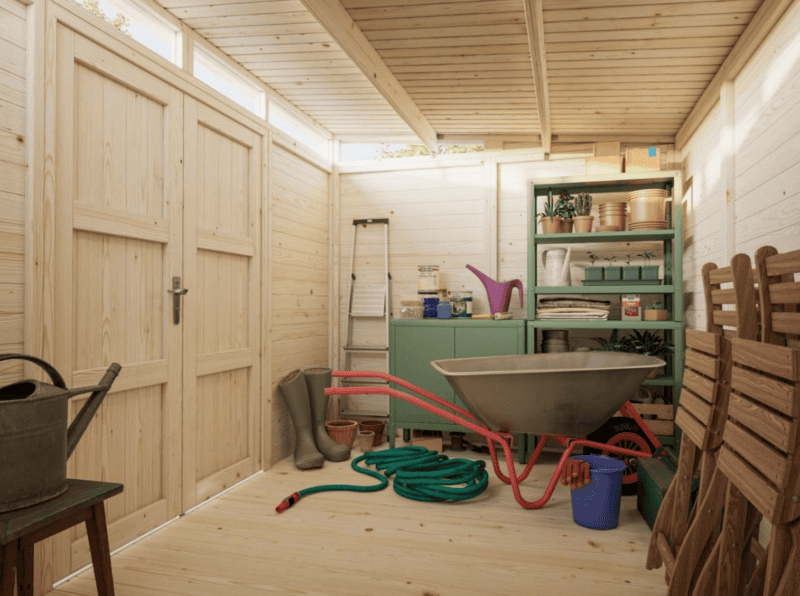 Cobertizo de madera
