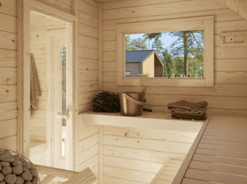 Sauna sauna anette l 3,28x2,7m l 3+1,5m² l 42mm