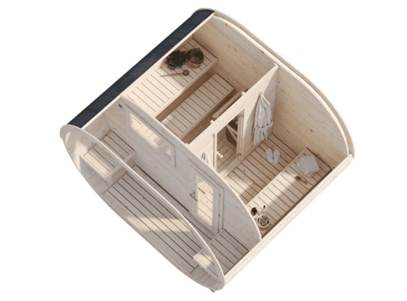 Sauna sauna anette l 3,28x2,7m l 3+1,5m² l 42mm