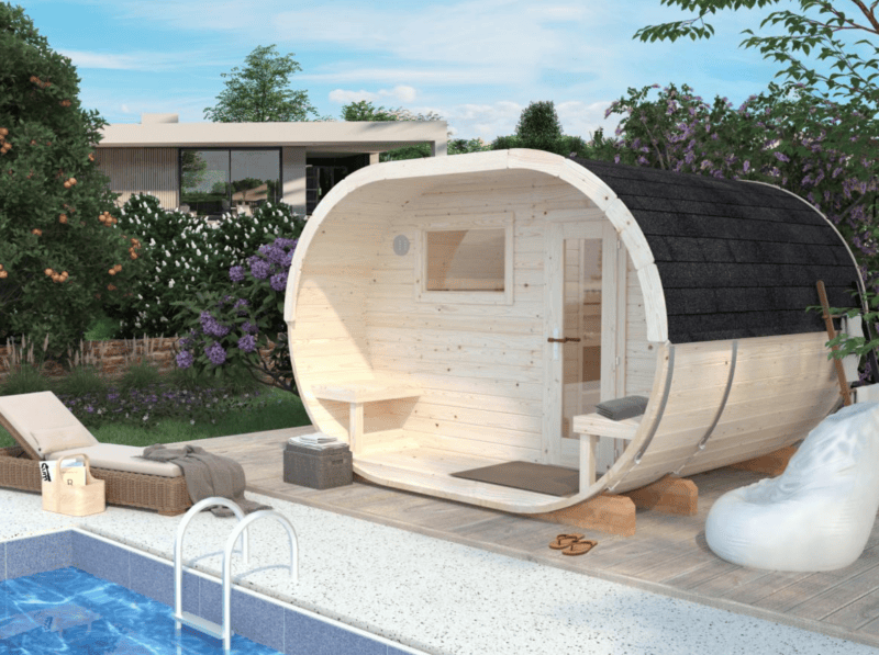 Sauna sauna anette l 3,28x2,7m l 3+1,5m² l 42mm