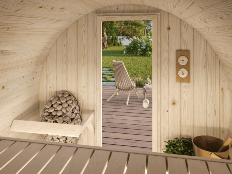 Sauna Anita L 2X1,6M L0,9M² L 42Mm - Kora Habitat Sauna sauna anita l 2x1,6m l0,9m² l 42mm