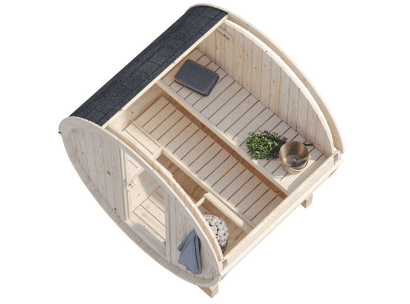 Sauna Anita L 2X1,6M L0,9M² L 42Mm - Kora Habitat Sauna sauna anita l 2x1,6m l0,9m² l 42mm