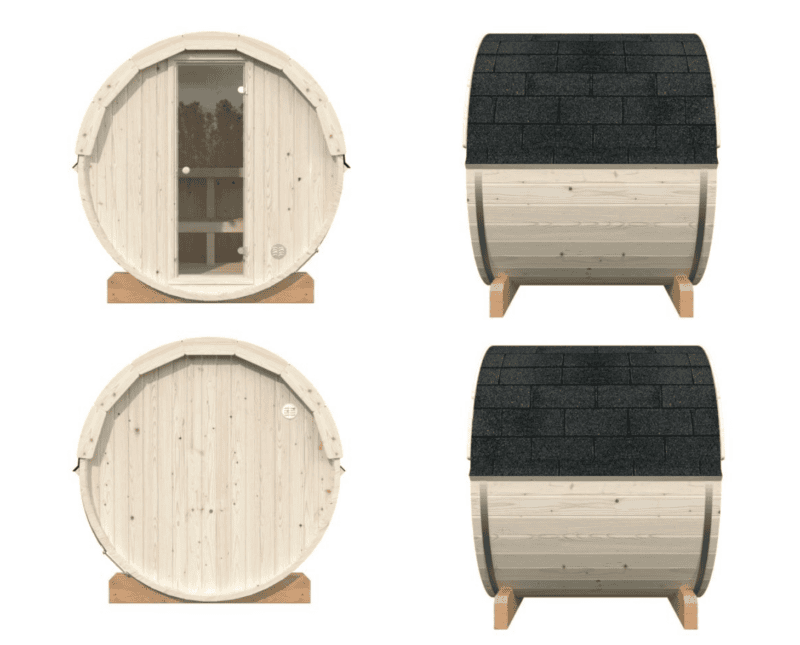 Sauna Anita L 2X1,6M L0,9M² L 42Mm - Kora Habitat Sauna sauna anita l 2x1,6m l0,9m² l 42mm