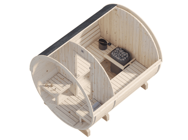 Sauna sauna anita l 2,2x2,5m l 1,3+0,7m² l 42mm
