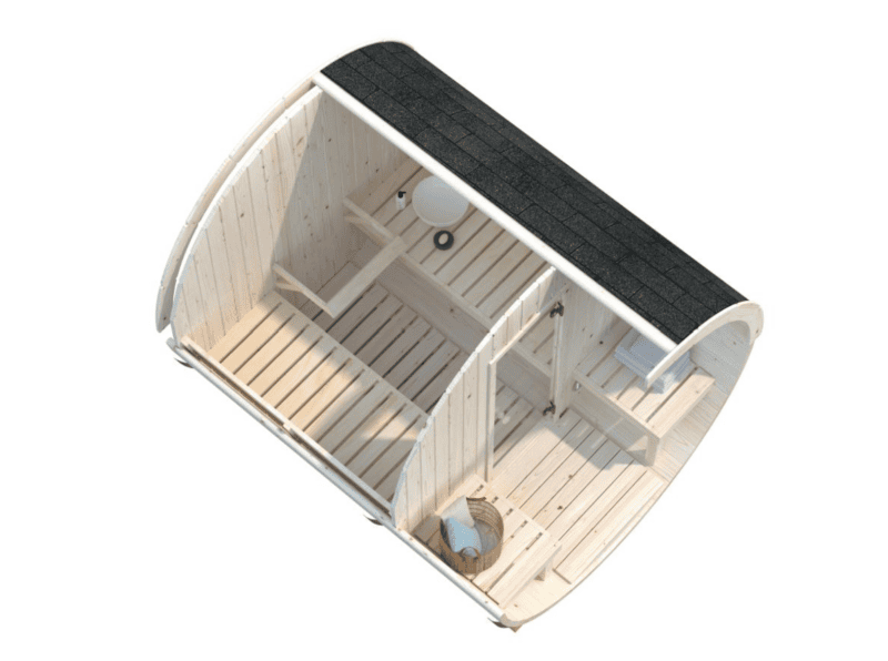 Sauna sauna anita l 2,2x2,5m l 1,3+0,7m² l 42mm