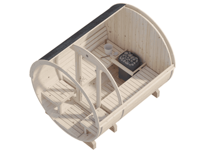 Sauna sauna anita l 2,2x2,5m l 1,3+0,7m² l 42mm
