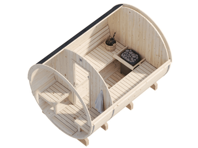 Sauna sauna anita l 2,2x2,9m l 1,6+0,7m² l 42mm