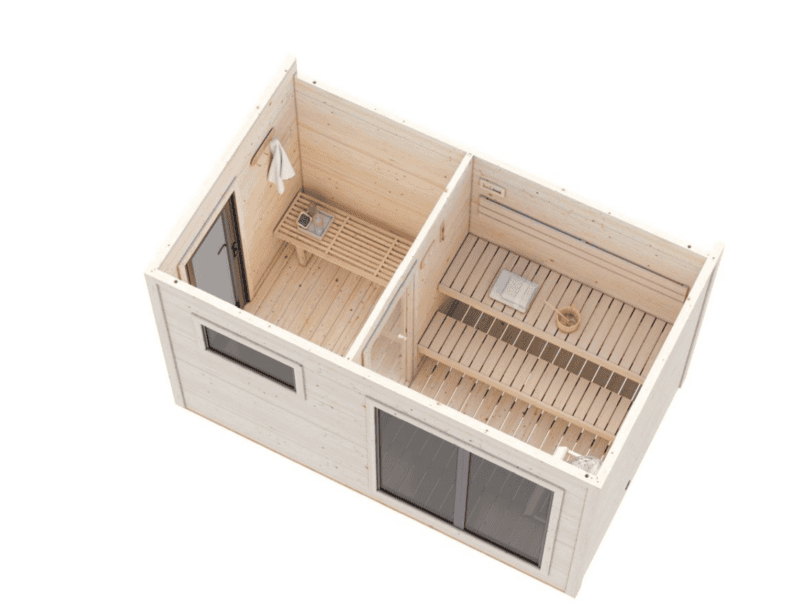 Sauna sauna grace l 3,9x2,3m l 8,2m² l 56mm