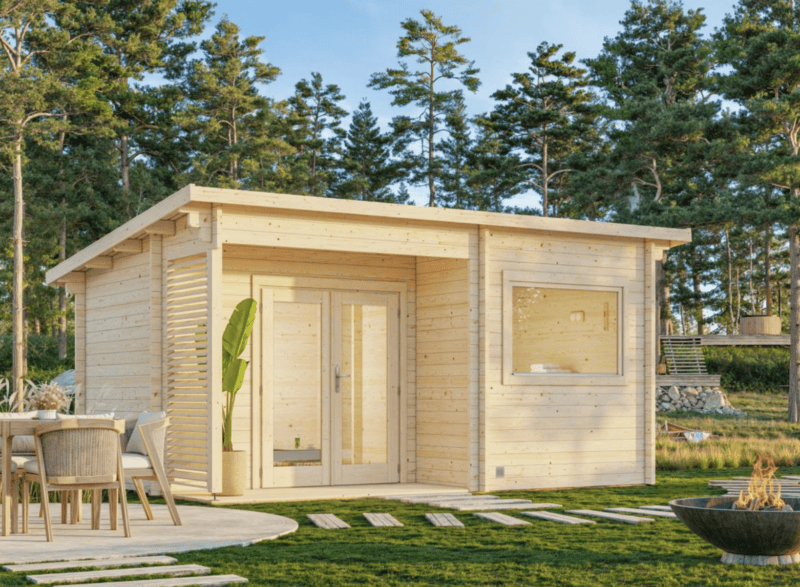 Sauna sauna sanna l 4,8x3,2m l 11,5m² l 44mm