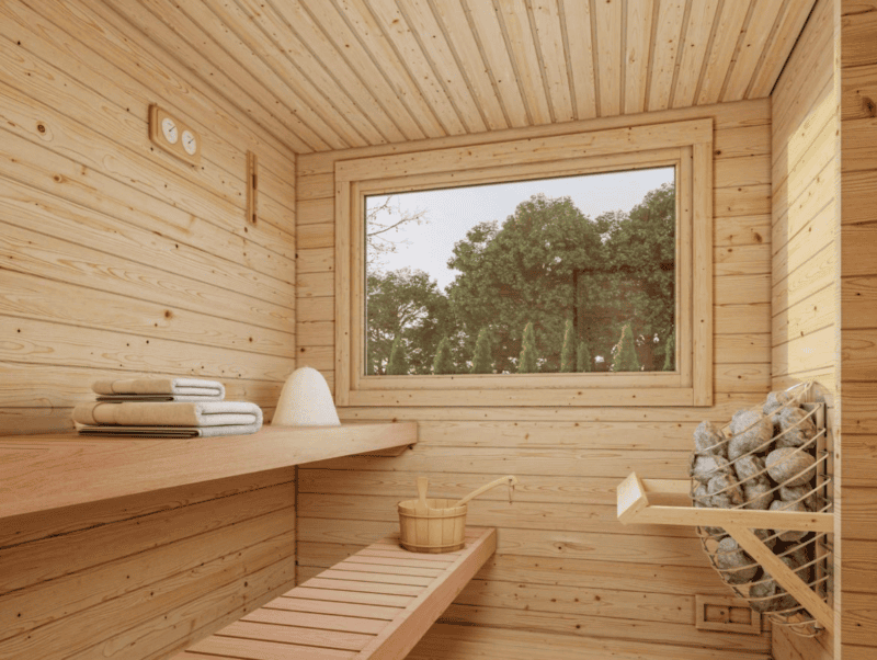 Sauna sauna sanna l 4,8x3,2m l 11,5m² l 44mm