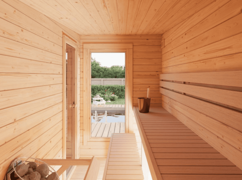 Sauna sauna sanna slide l 5x2,7m l 12,8m² l 44mm