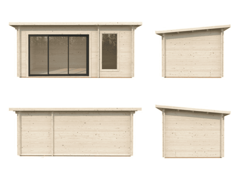 Sauna sauna sanna slide l 5x2,7m l 12,8m² l 44mm