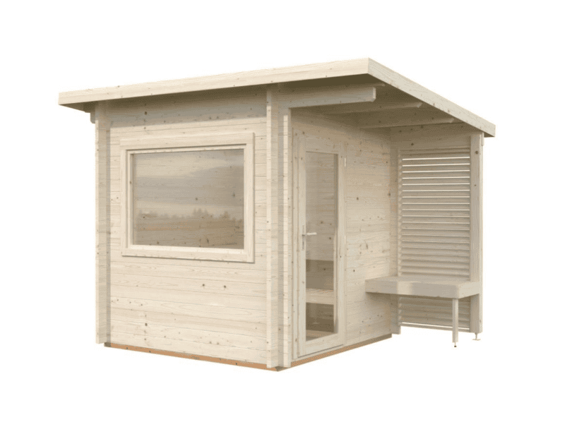Sauna sauna sanna l 2,10x2,10m l 4,1m² l 44mm