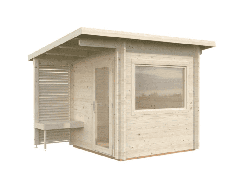 Sauna sauna sanna l 2,10x2,10m l 4,1m² l 44mm