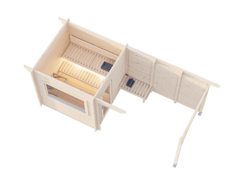 Sauna sauna sanna l 4,9x2,1m l 4,1+5,9m² l 44mm
