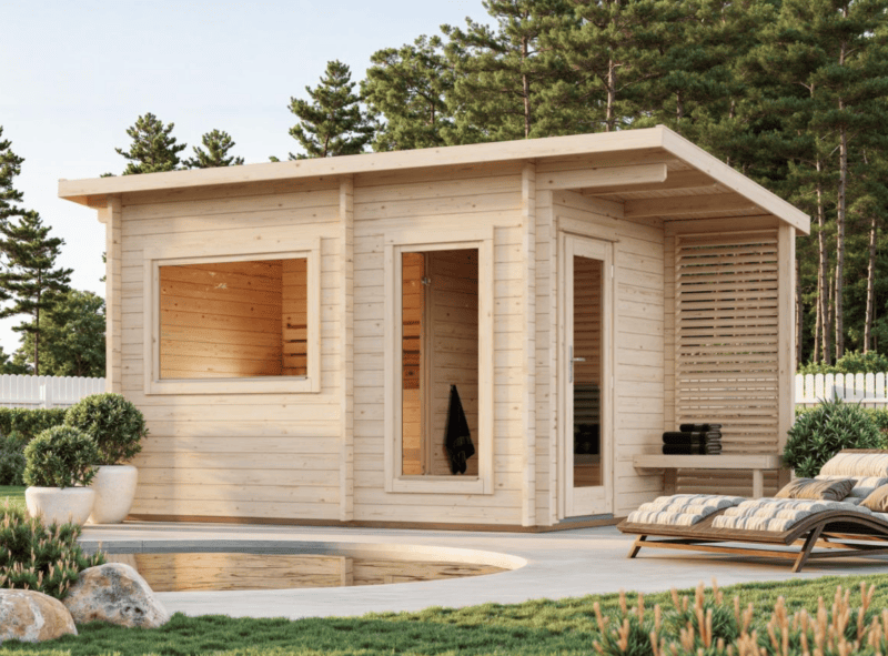 Sauna sauna sanna l 3,5x2,1m l 6,8m² l 44mm
