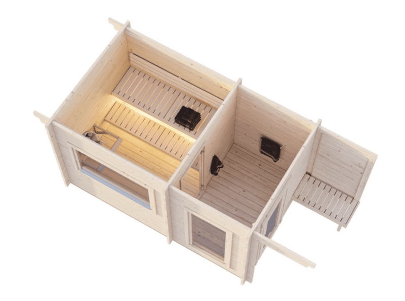 Sauna sauna sanna l 3,5x2,1m l 6,8m² l 44mm