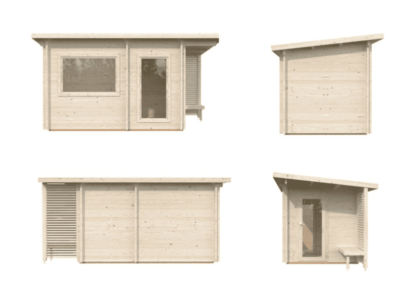 Sauna sauna sanna l 3,5x2,1m l 6,8m² l 44mm