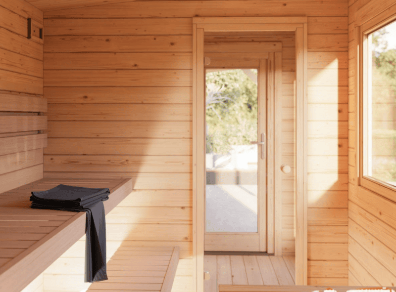 Sauna sauna sanna l 6,3x2,1m l 6,8+5,9m² l 44mm