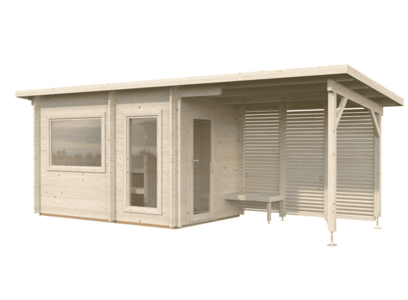 Sauna sauna sanna l 6,3x2,1m l 6,8+5,9m² l 44mm