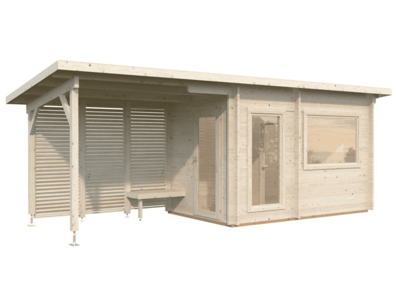 Sauna sauna sanna l 6,3x2,1m l 6,8+5,9m² l 44mm