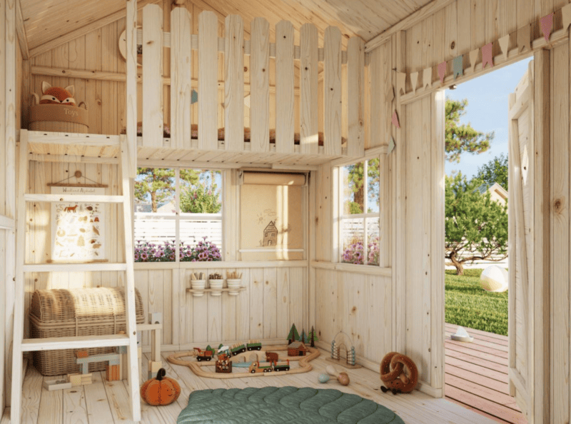 Casita de madera infantil casita de madera infantil grete l 2,33x1,75m l 3,7m² l 16mm