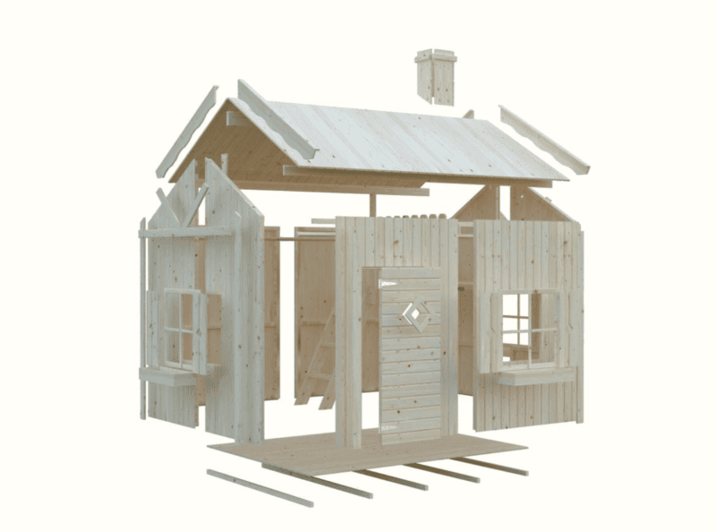Casita de madera infantil casita de madera infantil grete l 2,33x1,75m l 3,7m² l 16mm
