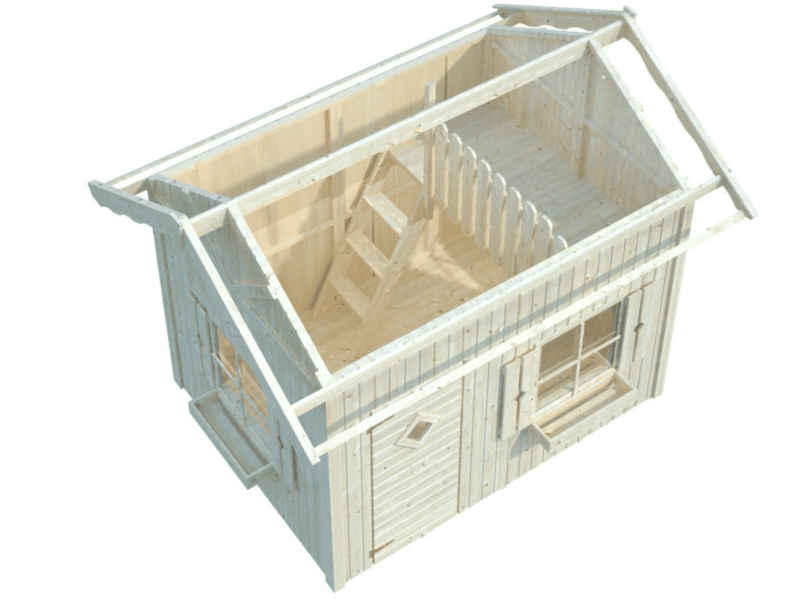 Casita de madera infantil casita de madera infantil grete l 2,33x1,75m l 3,7m² l 16mm