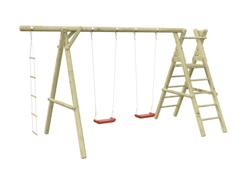 Columpio de madera columpio de madera henry l 4,4x2m l 8,8m²