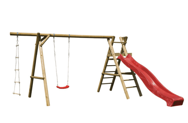 Columpio de madera columpio de madera henry l 4,4x2m l 8,8m²