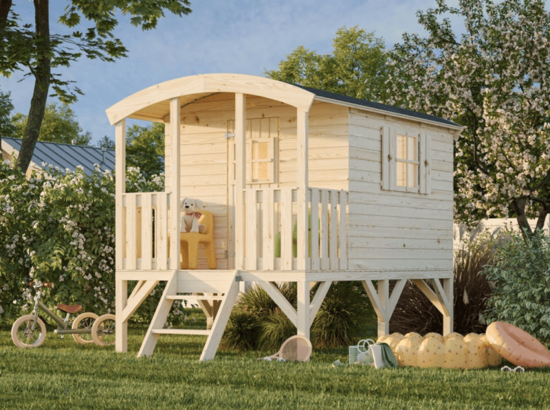 Casita infantil de madera casita infantil de madera huck l 1,8x2m l 3,3m² l 16mm