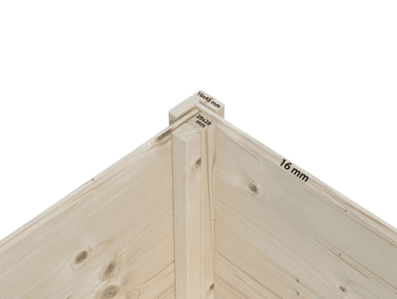 Casita infantil de madera casita infantil de madera huck l 1,8x2m l 3,3m² l 16mm