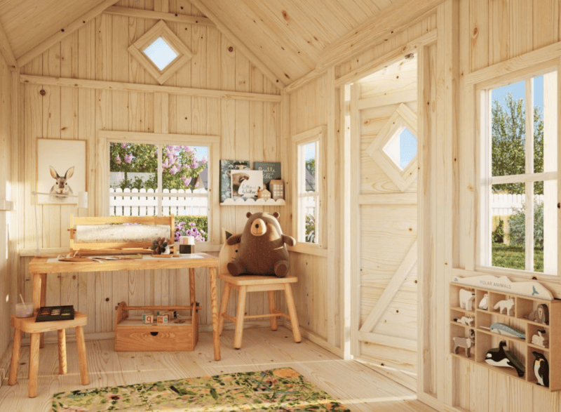 Casita infantil de madera casita infantil de madera jennie l 2,33x1,57m l 3,6m² l 16mm