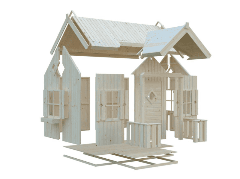 Casita infantil de madera casita infantil de madera jennie l 2,33x1,57m l 3,6m² l 16mm