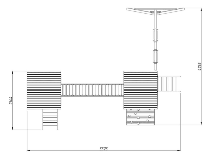Parque infantil de madera parque infantil de madera jesper l 6x4,64x3,14m l 27,8m²