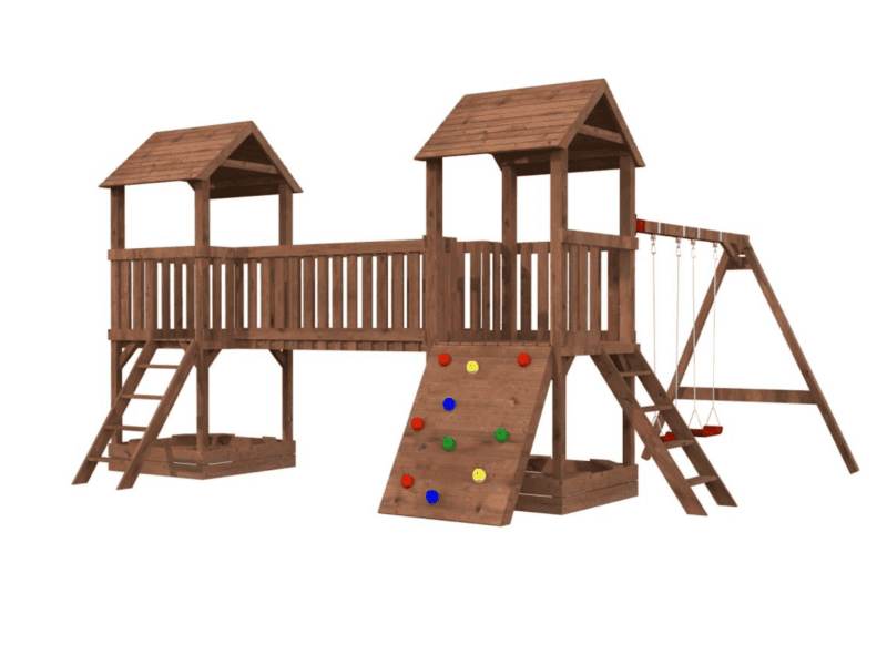 Parque infantil de madera parque infantil de madera jesper l 6x4,64x3,14m l 27,8m²